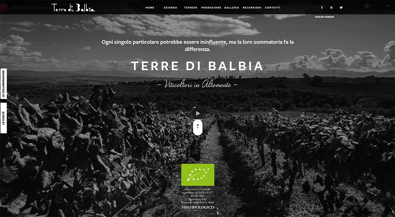 sito internet Terre di Balbia